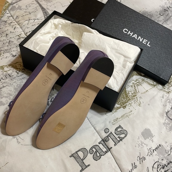 Purple, blue, pink Chanel ballerina flats - Picture 2 of 2
